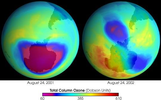 The Antarctic Ozone Hole in 2002