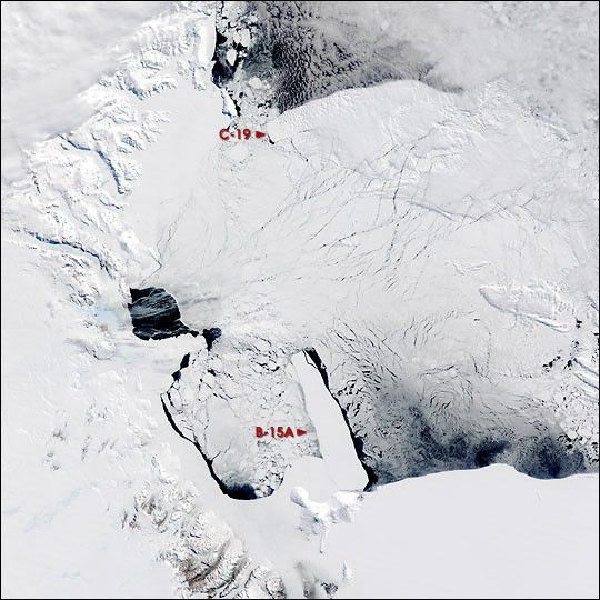 Giant Iceberg Drifts out to Sea - NASA Science