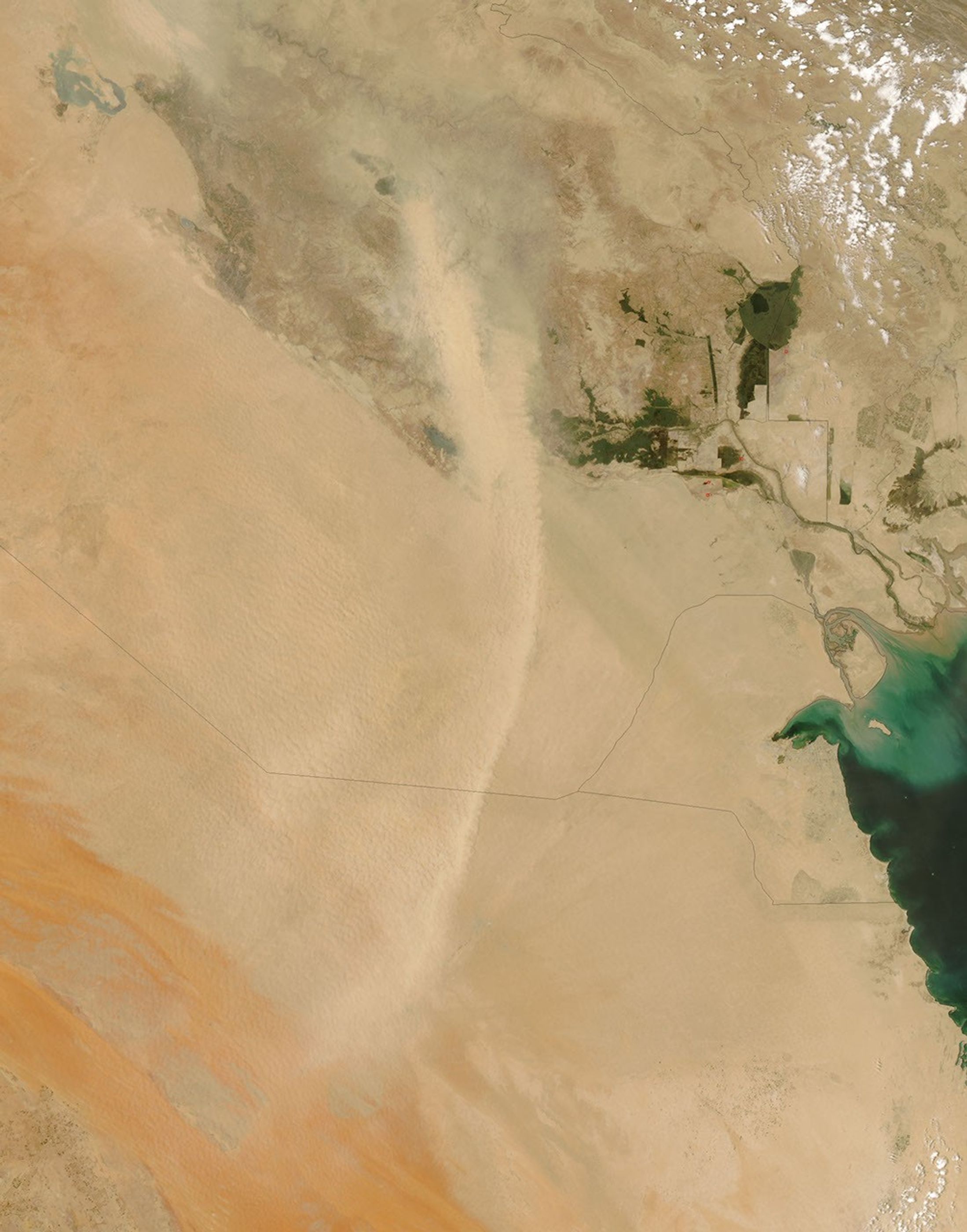 Dust Plume over Iraq and Saudi Arabia
