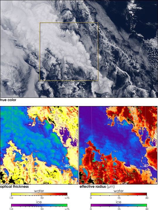 Complex Clouds off Australia