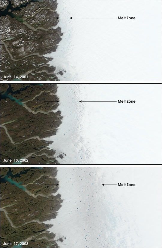 The Melting Ice of Greenland