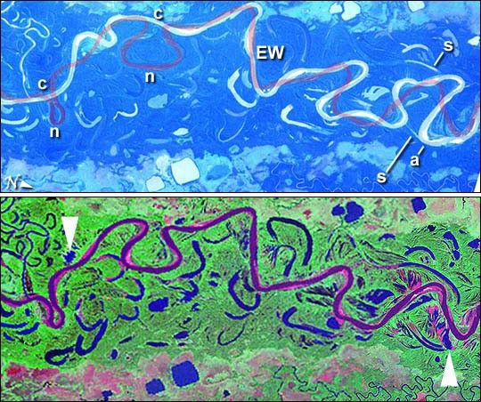 Changes in the Mamore River, Bolivia