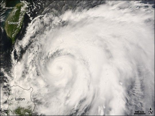 Typhoon Sinlaku - NASA Science
