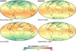 Seasonal Changes in Global Net Radiation