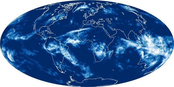 High-altitude Cloud Fraction  - December 27, 2008