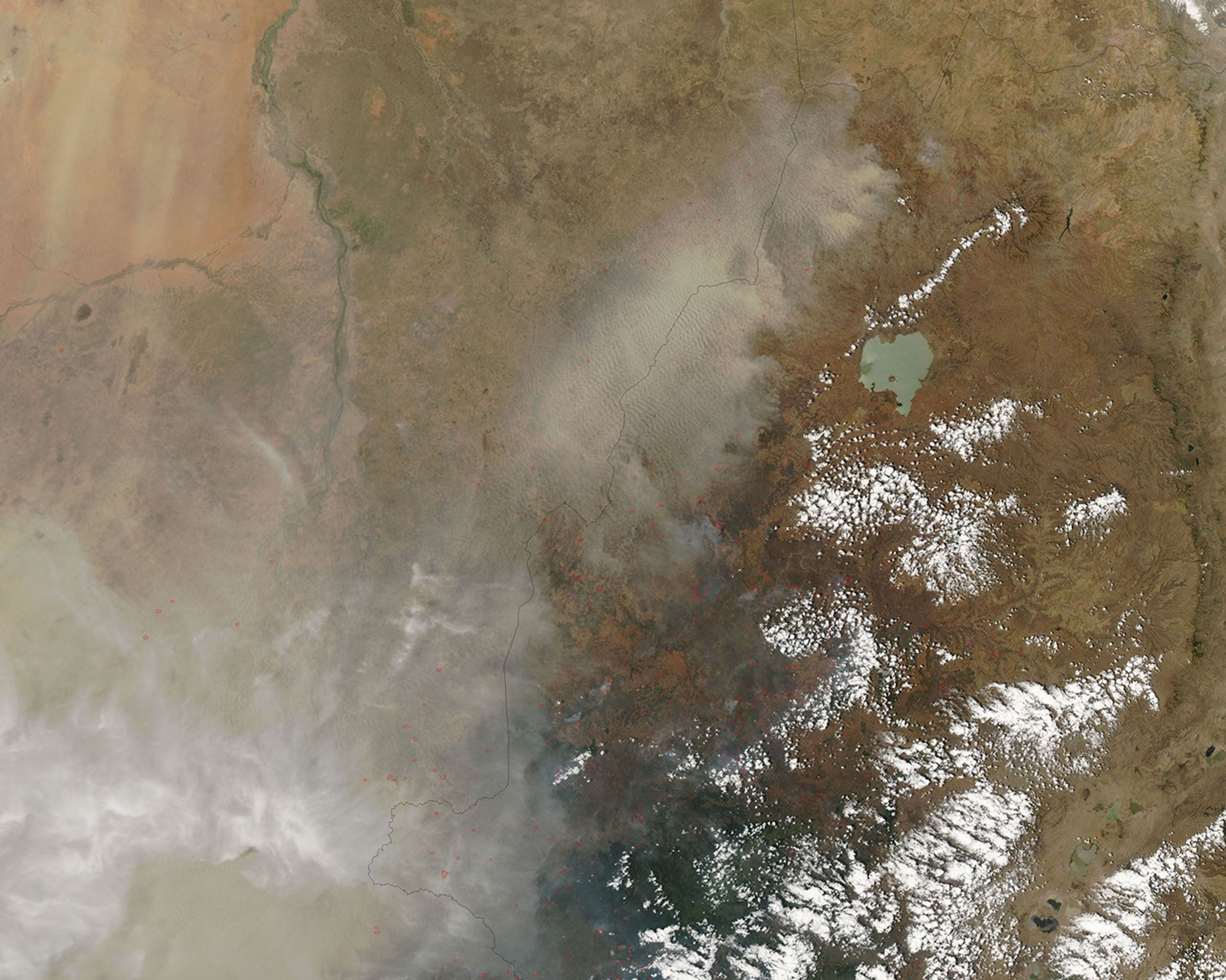 Haze over the Ethiopia-Sudan Border