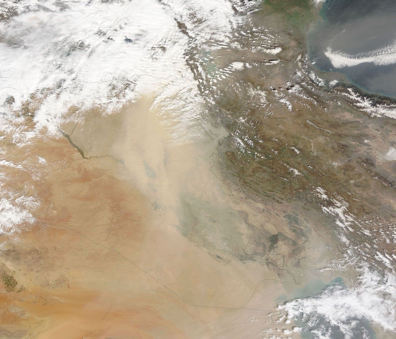 Dust over Iraq