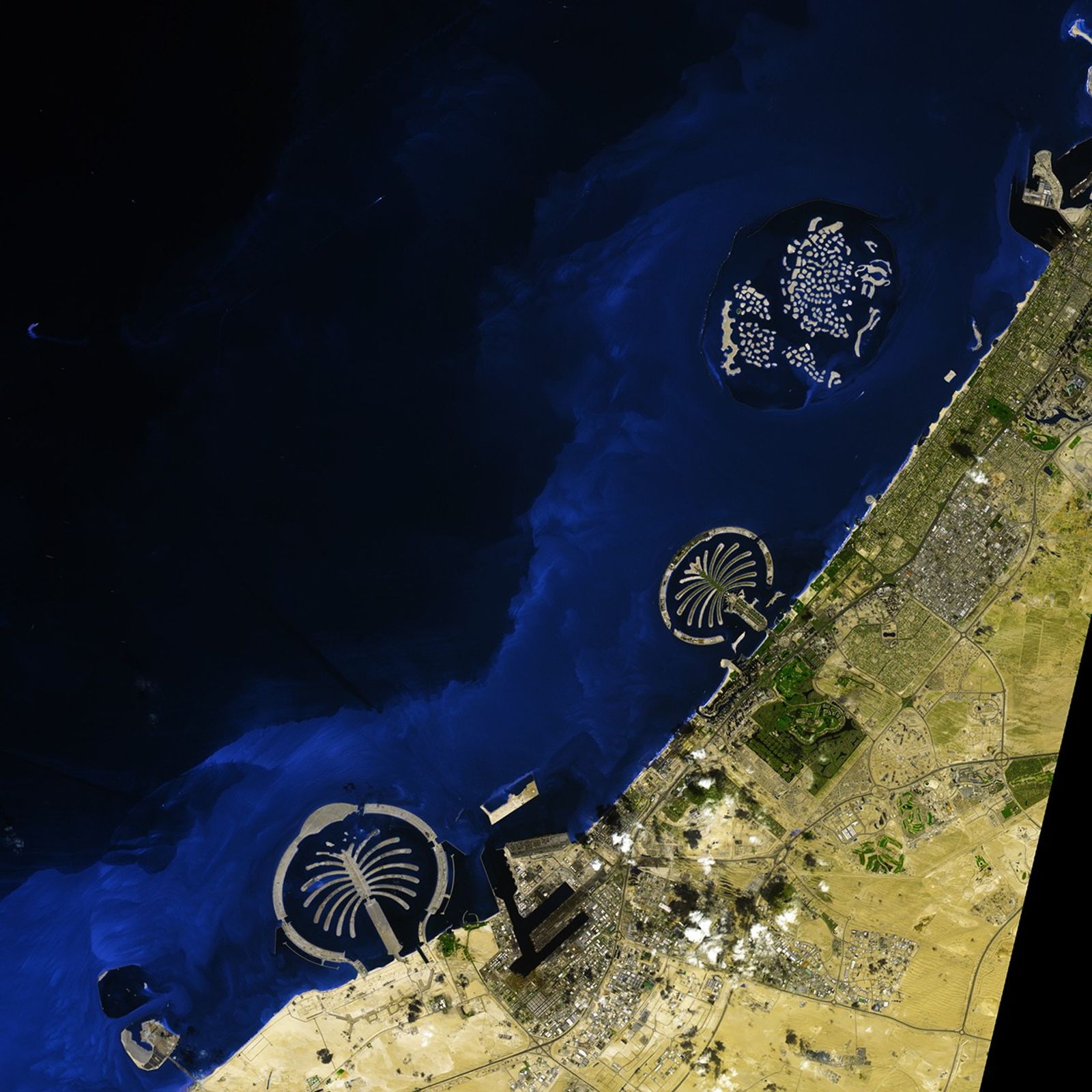 The World archipelago satellite image from 5 February 2009