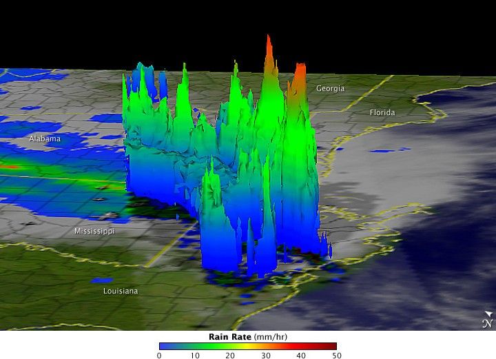 Severe Thunderstorms over Mississippi