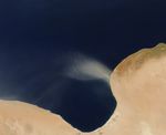 Dust Plume off the Libyan Coast