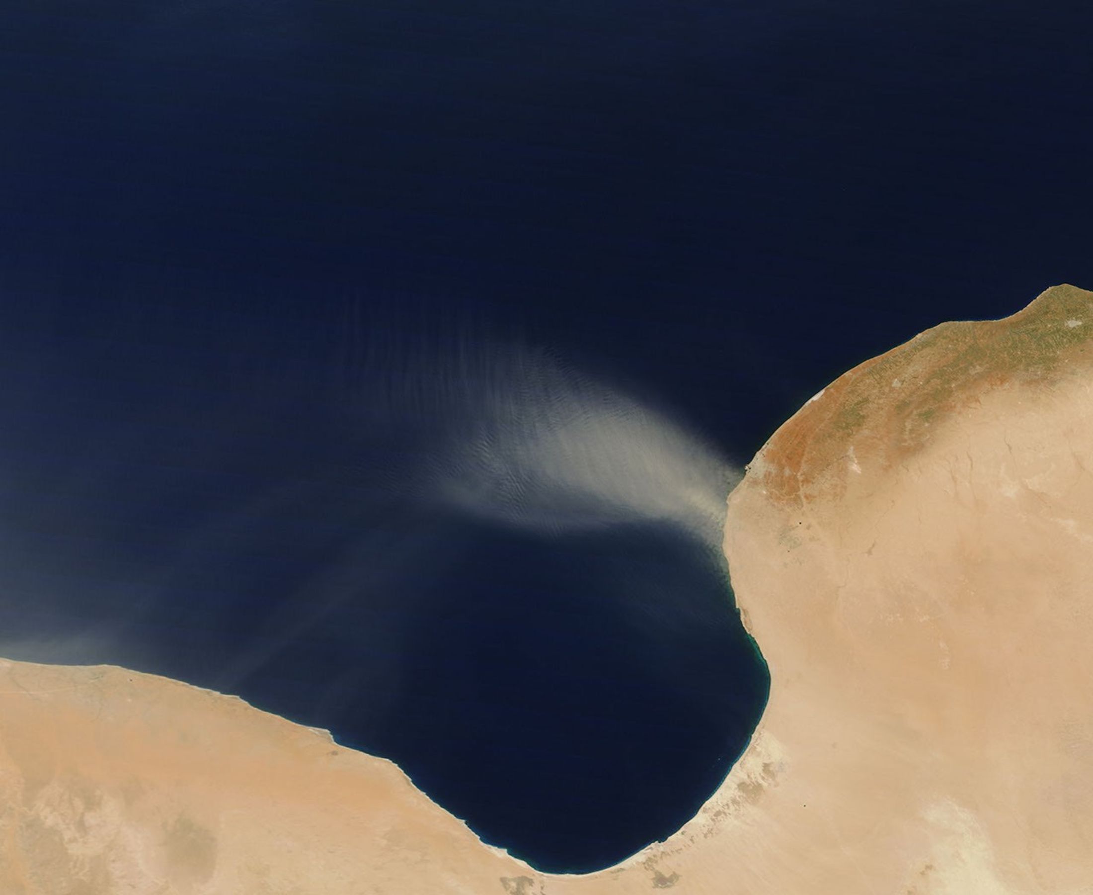 Dust Plume off the Libyan Coast