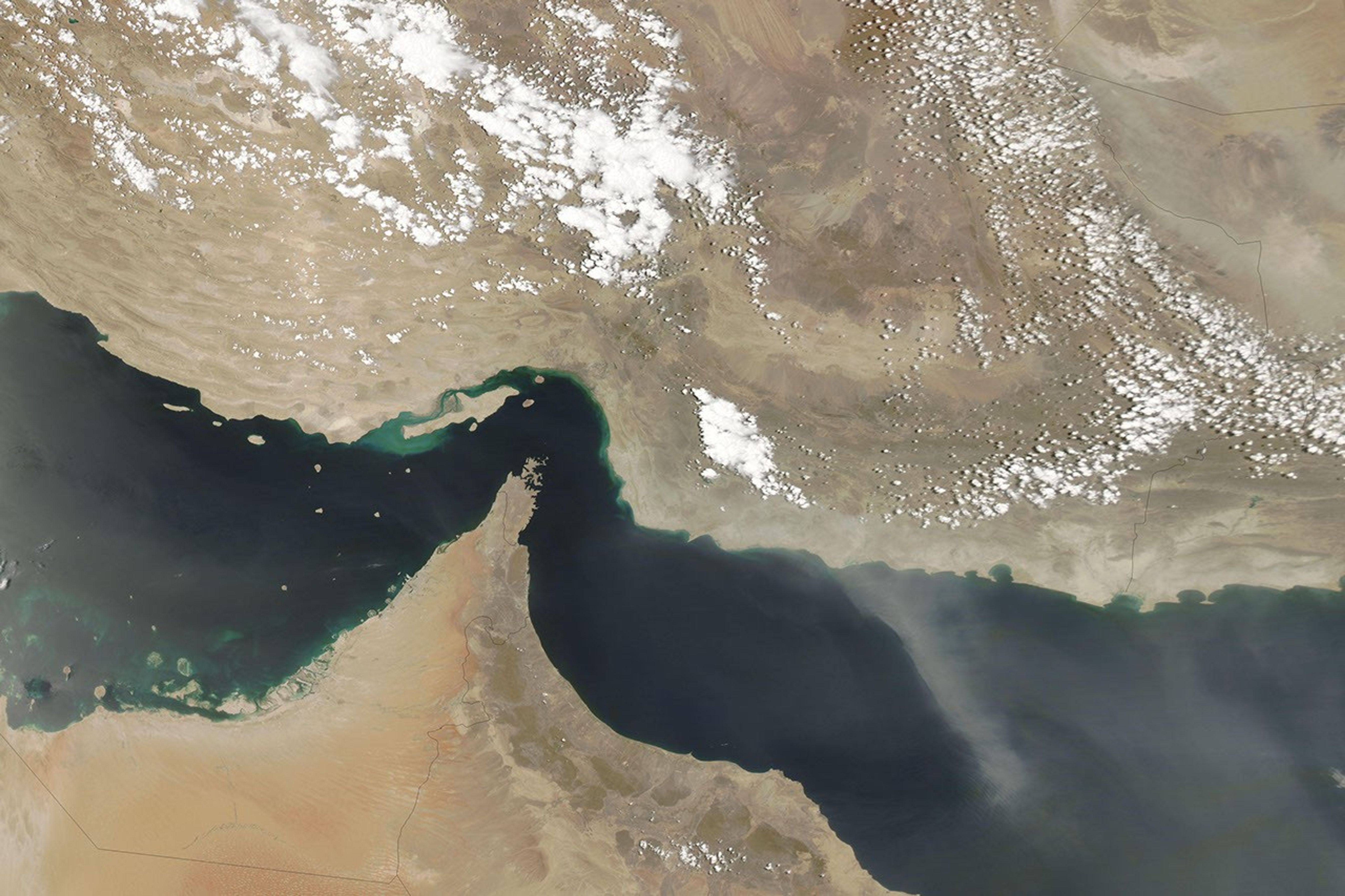 Dust Storm along the Iranian Coast
