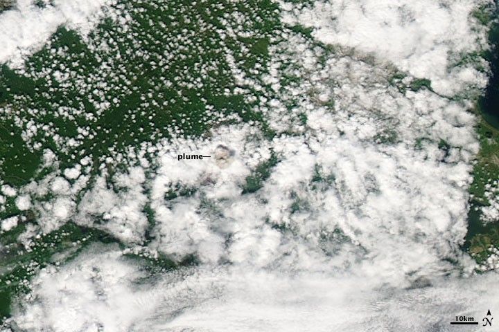 Plume from Shiveluch Volcano