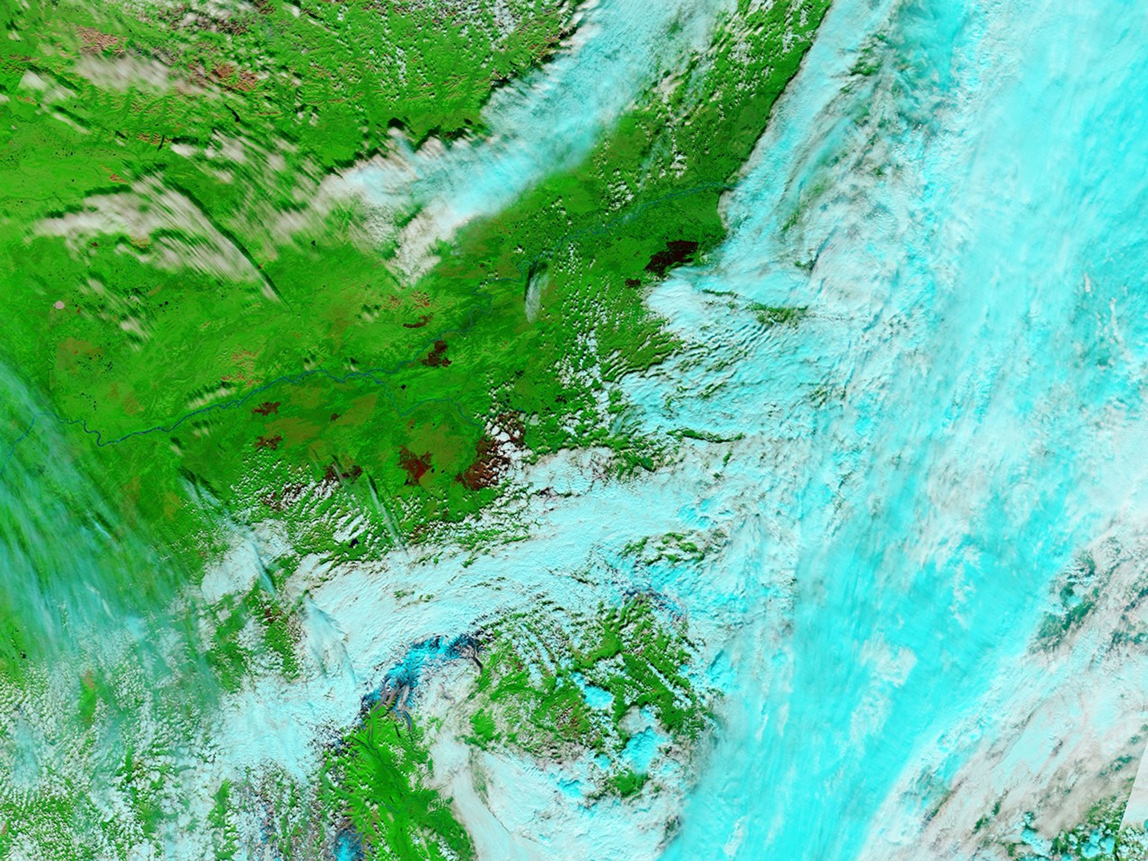 infrared-enhanced (visible, shortwave-IR, and near-IR) - August 9, 2009