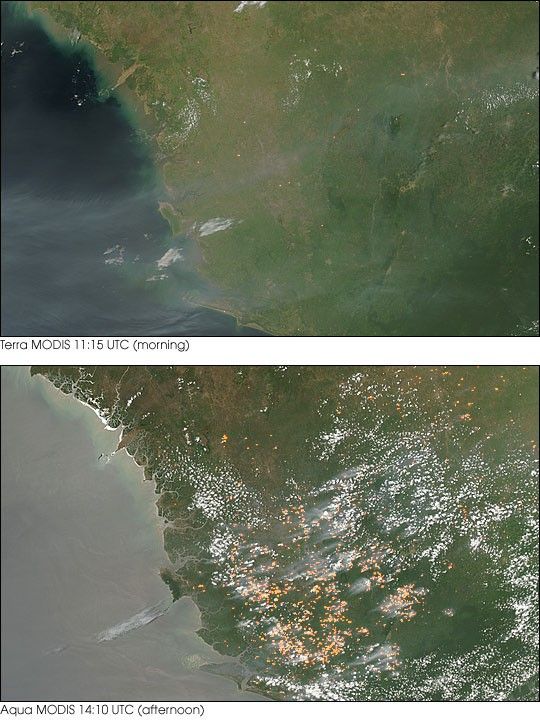 Fires in Sierra Leone