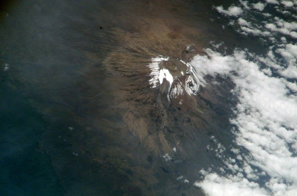 ISS photo of Mt. Kilimanjaro