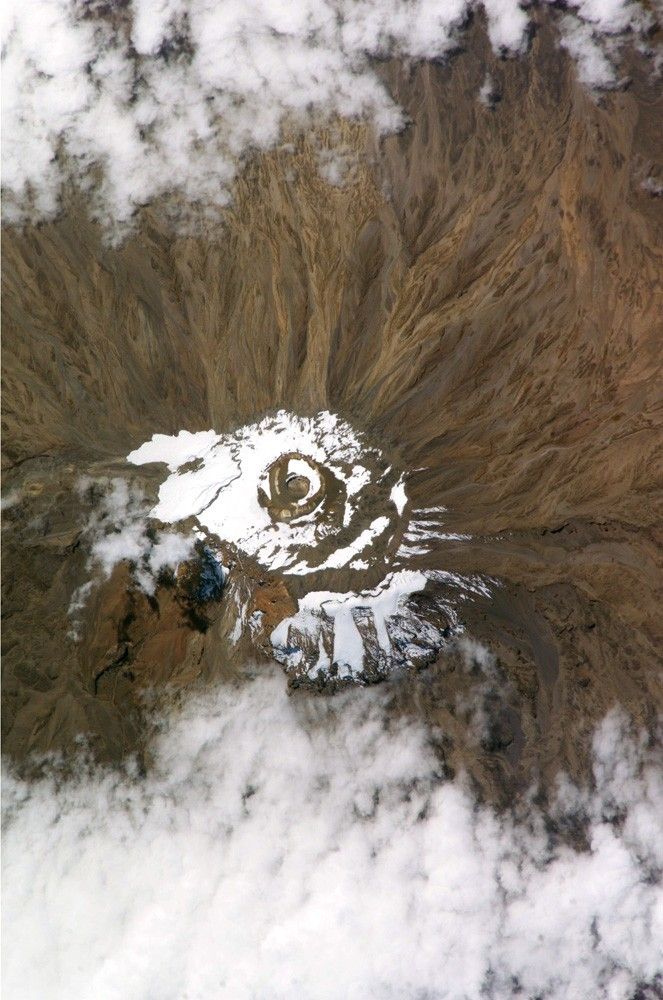 ISS photo of Mt. Kilimanjaro
