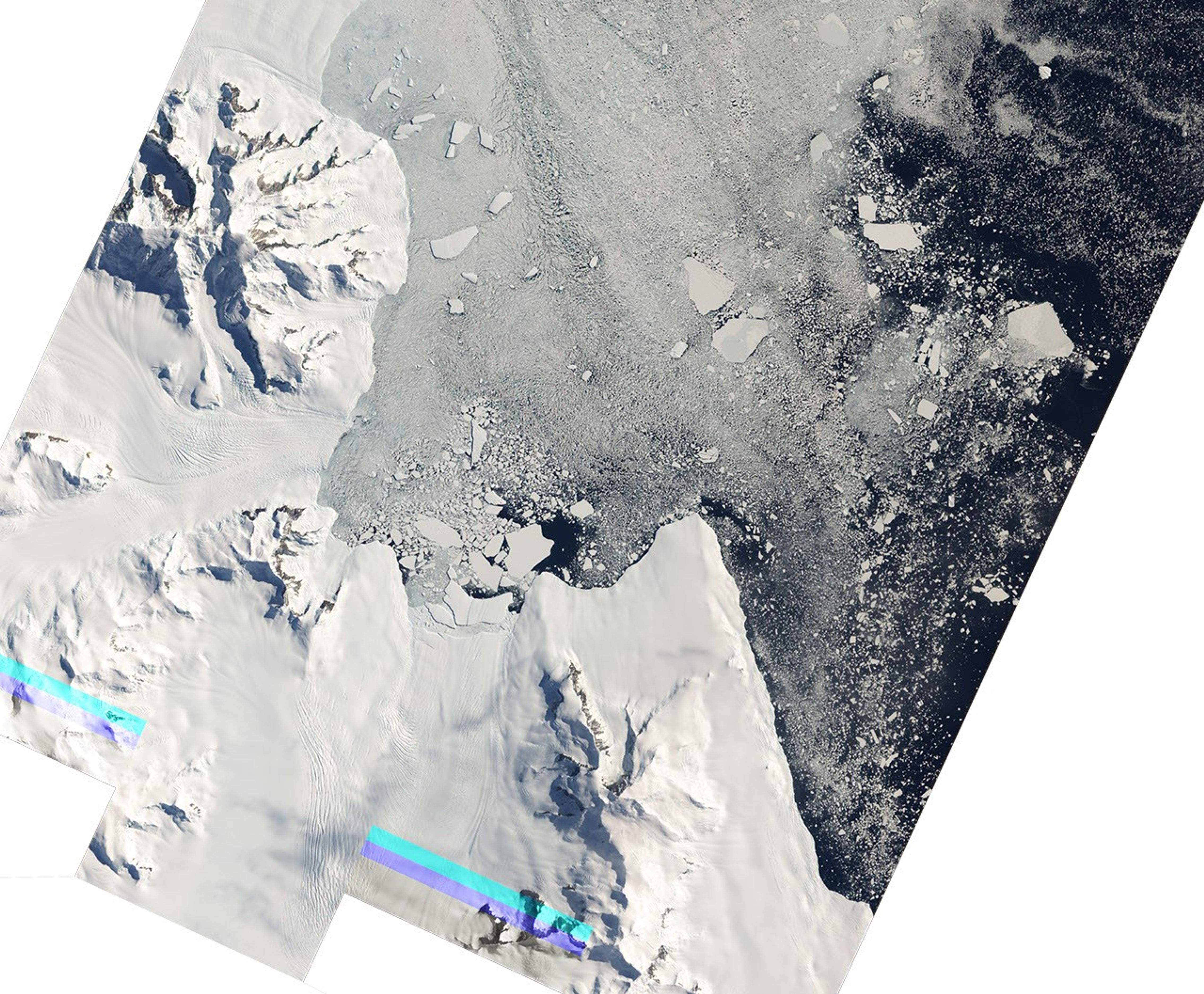 Hampton Glacier, Alexander Island, Antarctica