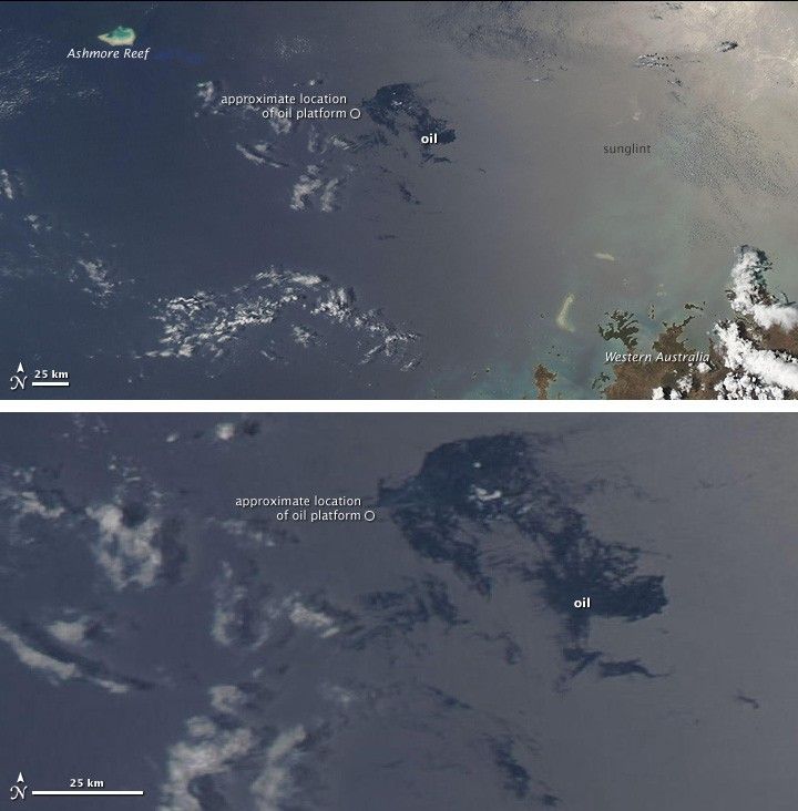 Oil Slick in the Timor Sea
