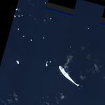 Iceberg B17-B in the Indian Ocean
