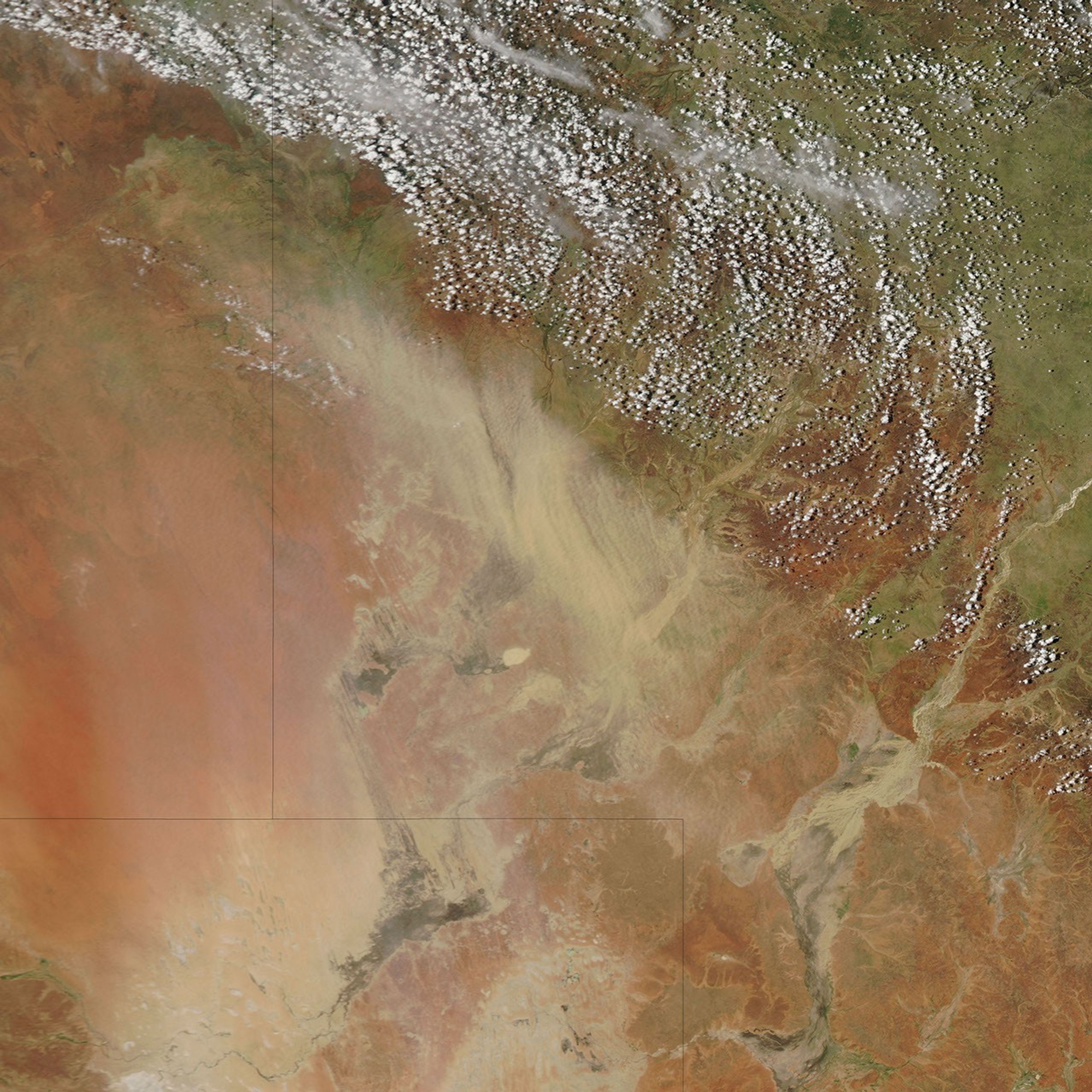 Dust over Queensland, Australia