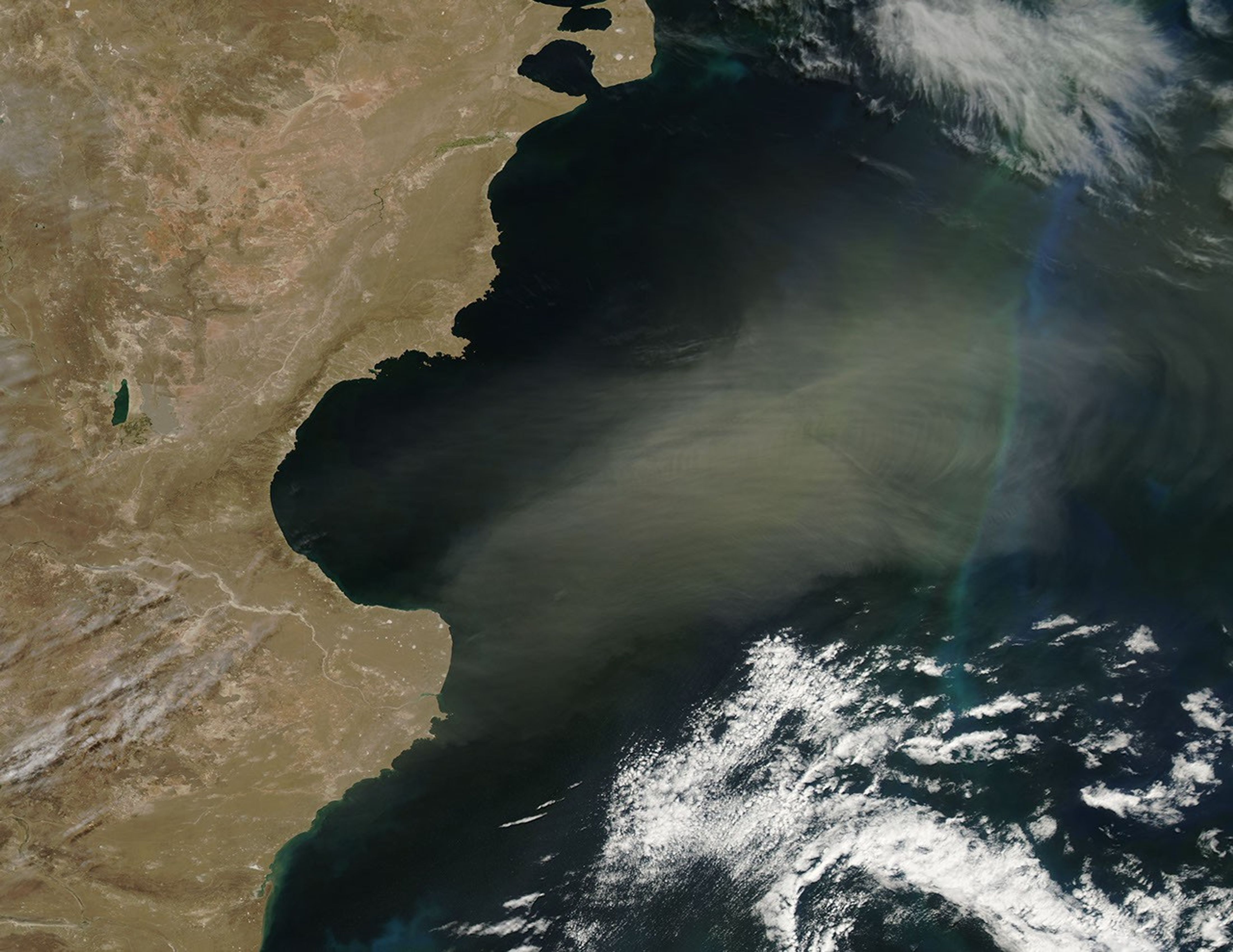 Afternoon Overpass (Aqua MODIS) - January 24, 2010