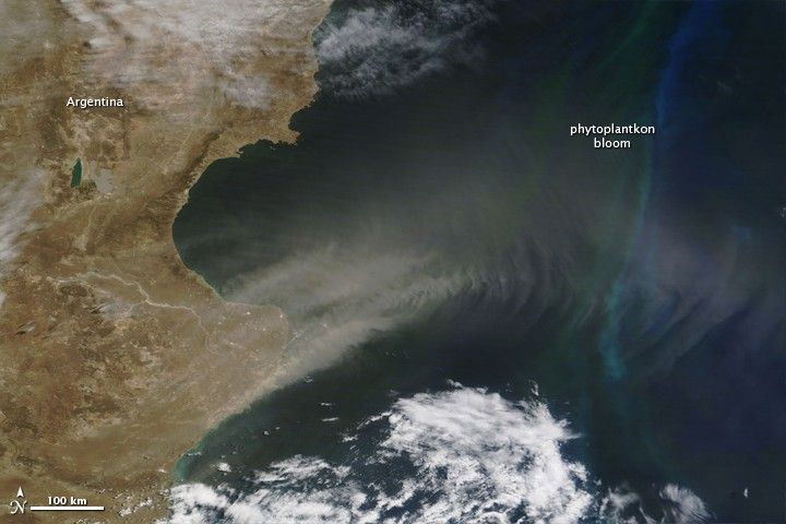 Morning Overpass (Terra MODIS) - January 24, 2010