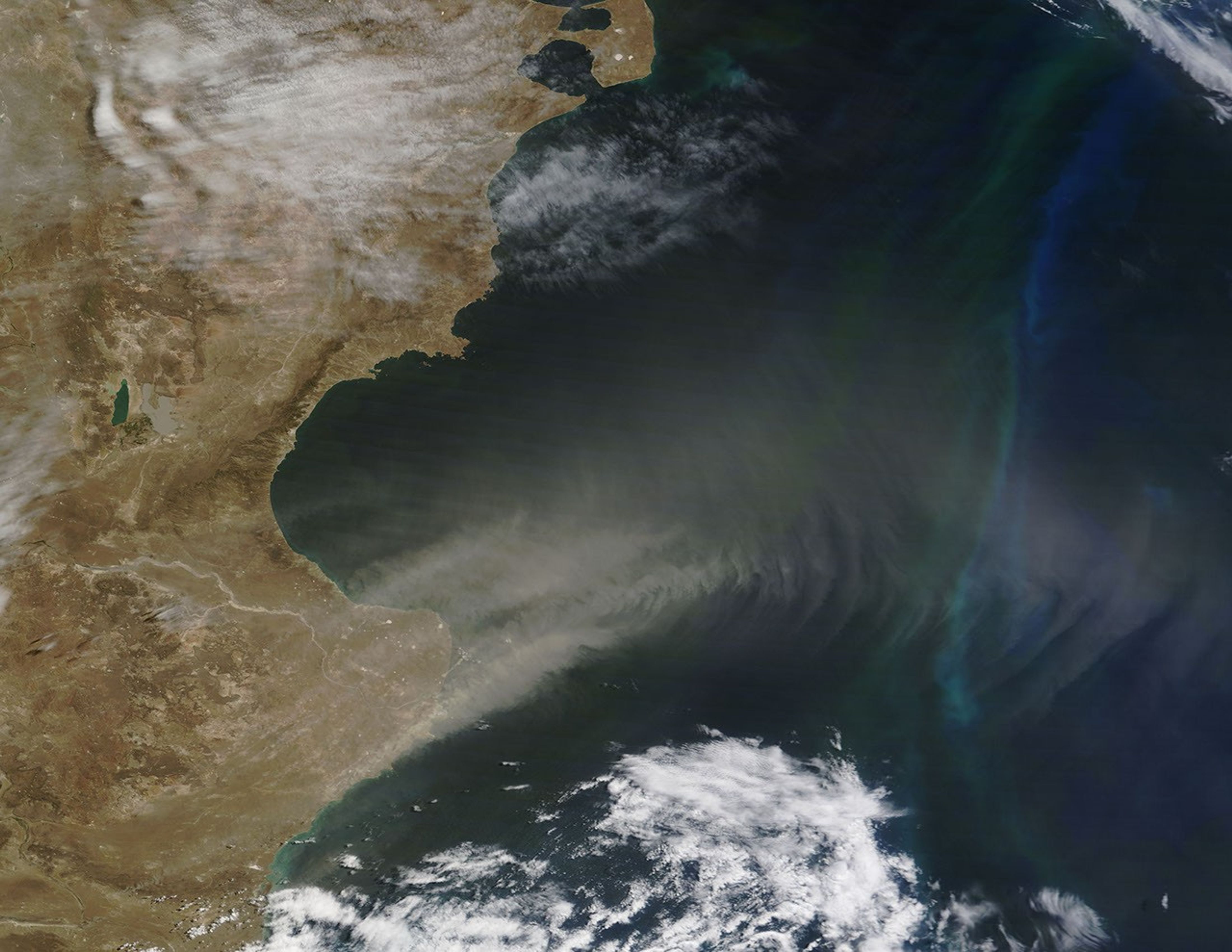 Morning Overpass (Terra MODIS) - January 24, 2010