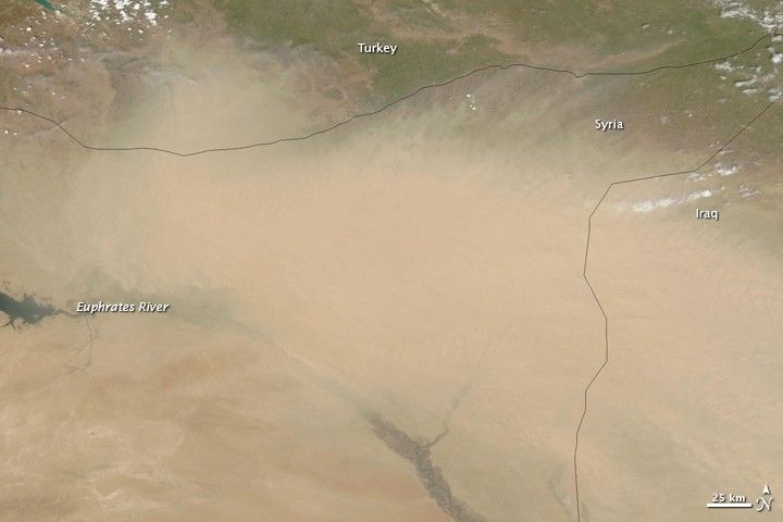 Dust over Syria
