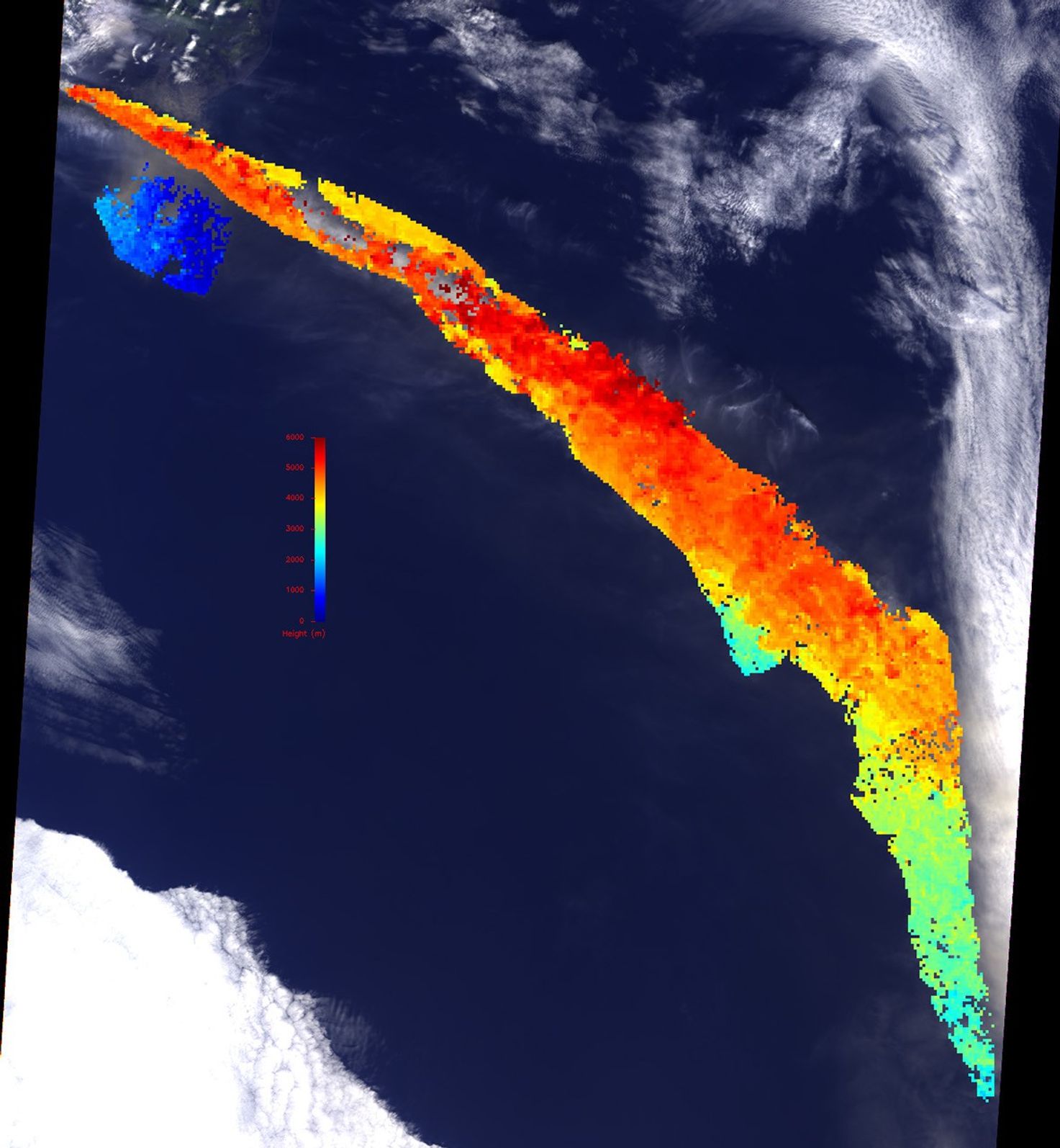 Ash Plume Height - May 7, 2010