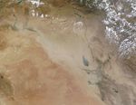 Dust over Syria and Iraq