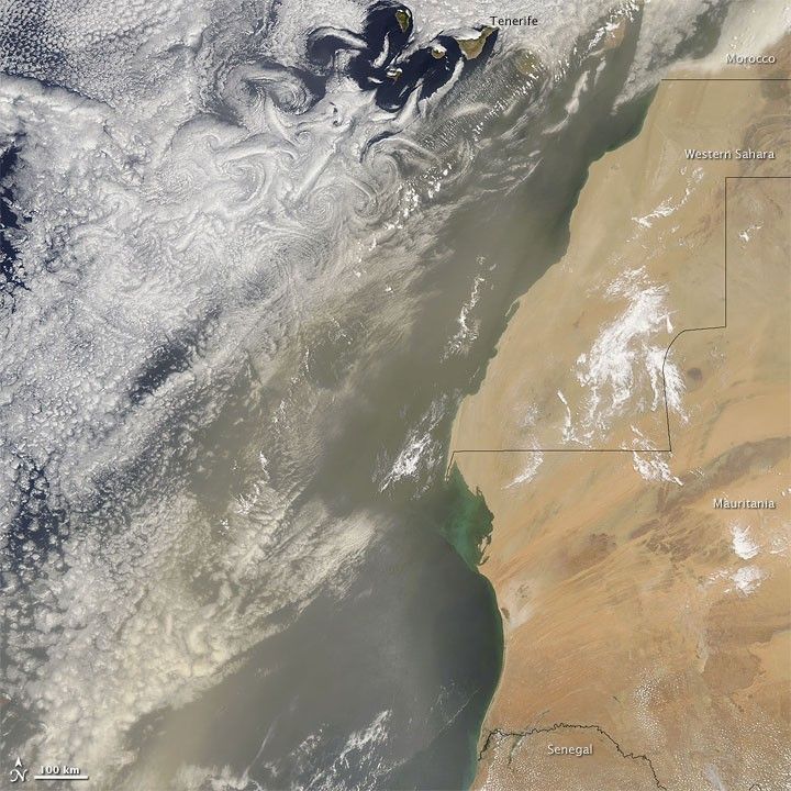 Dust off the West Coast of Africa