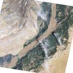 Flooding near Kashmor, Pakistan