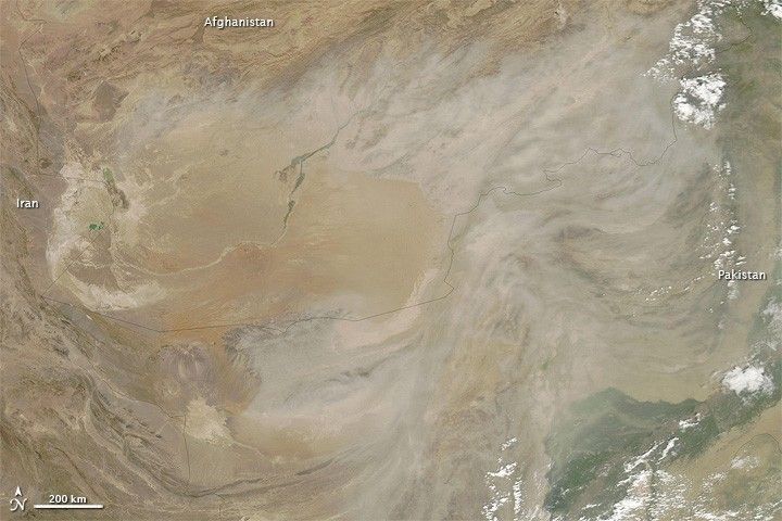 Dust Storm in Afghanistan and Pakistan