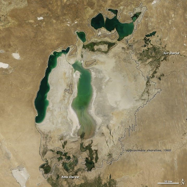 The Shrinking Aral Sea Recovers - NASA Science
