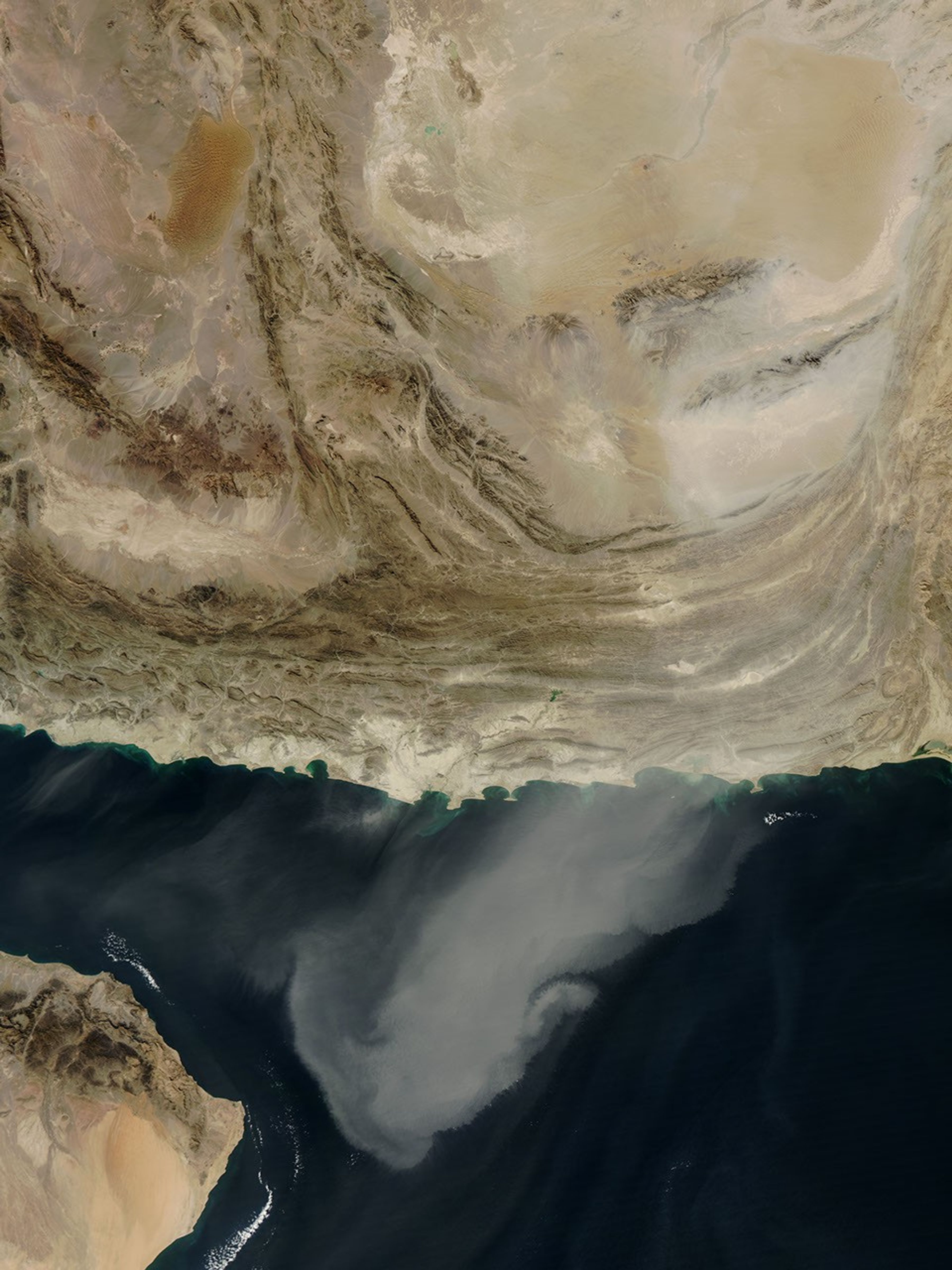 Dust Storm over Southwest Asia
