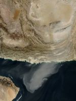 Dust Storm over Southwest Asia