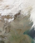 Dust Storm in Eastern China