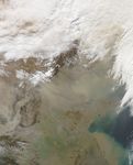 Dust Storm in Eastern China