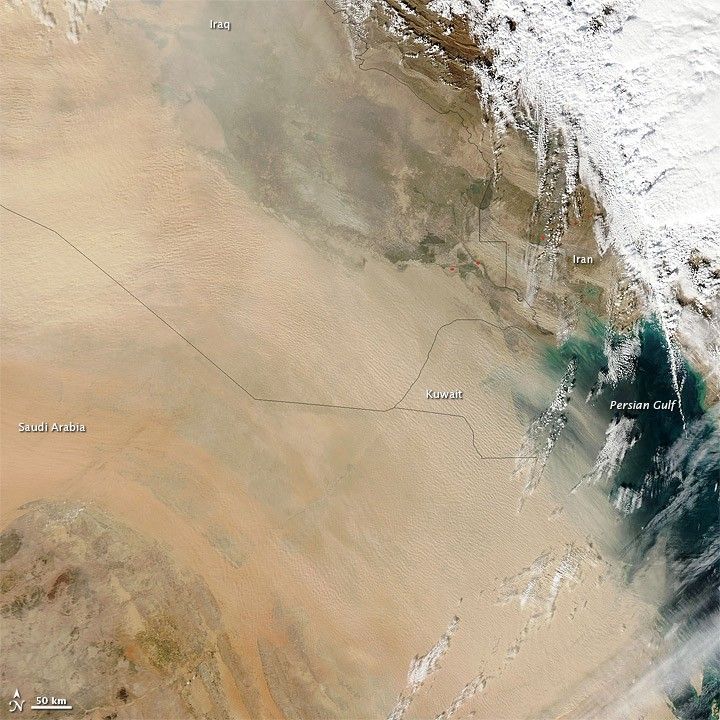 Dust over the Arabian Peninsula