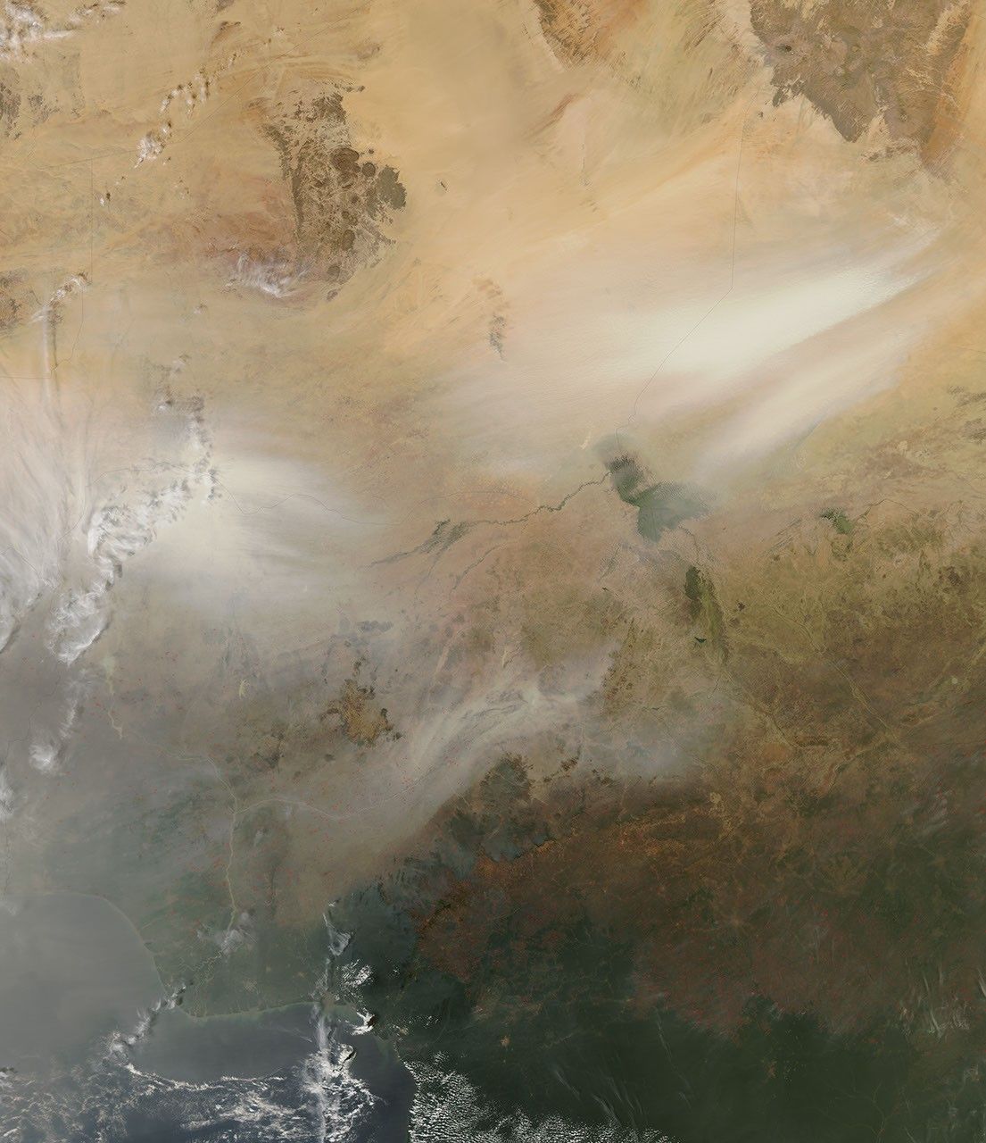 Dust across Central Africa