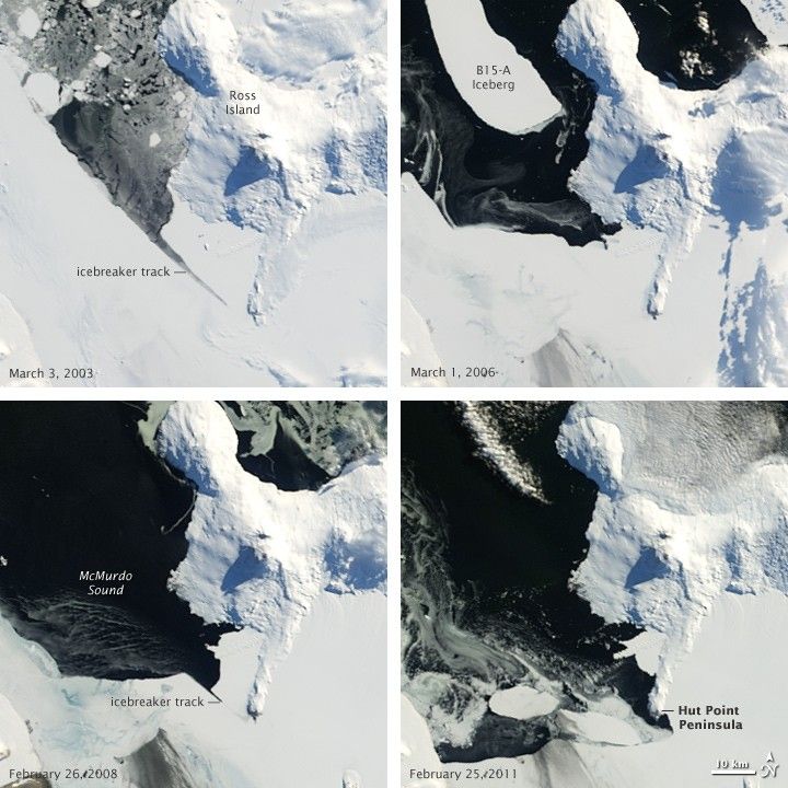 Sea Ice in McMurdo Sound, Antarctica