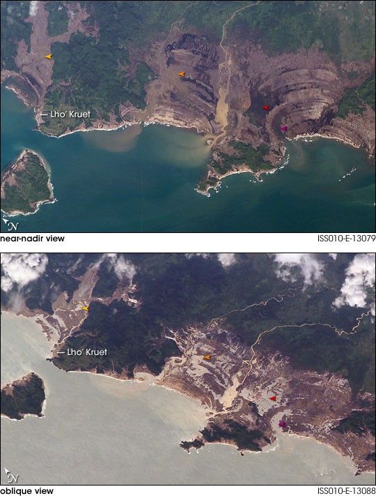 Tsunami Damage, Northwestern Sumatra - NASA Science