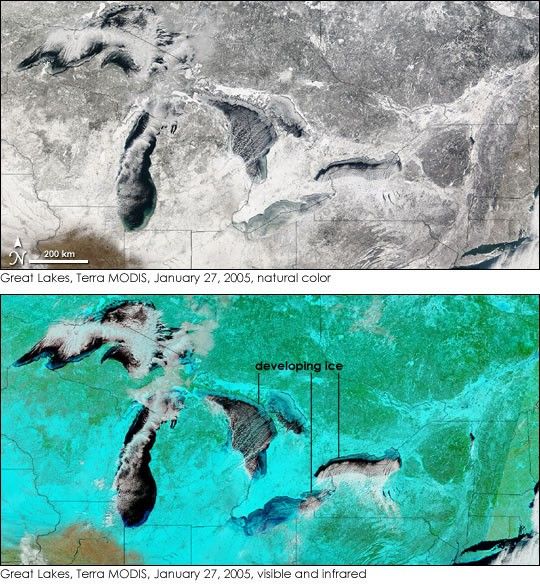 Great Lakes Starting to Freeze