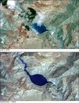 Landslide Lake in Tibet Floods India