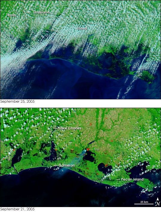 Hurricane Rita Floods the U.S. Gulf Coast