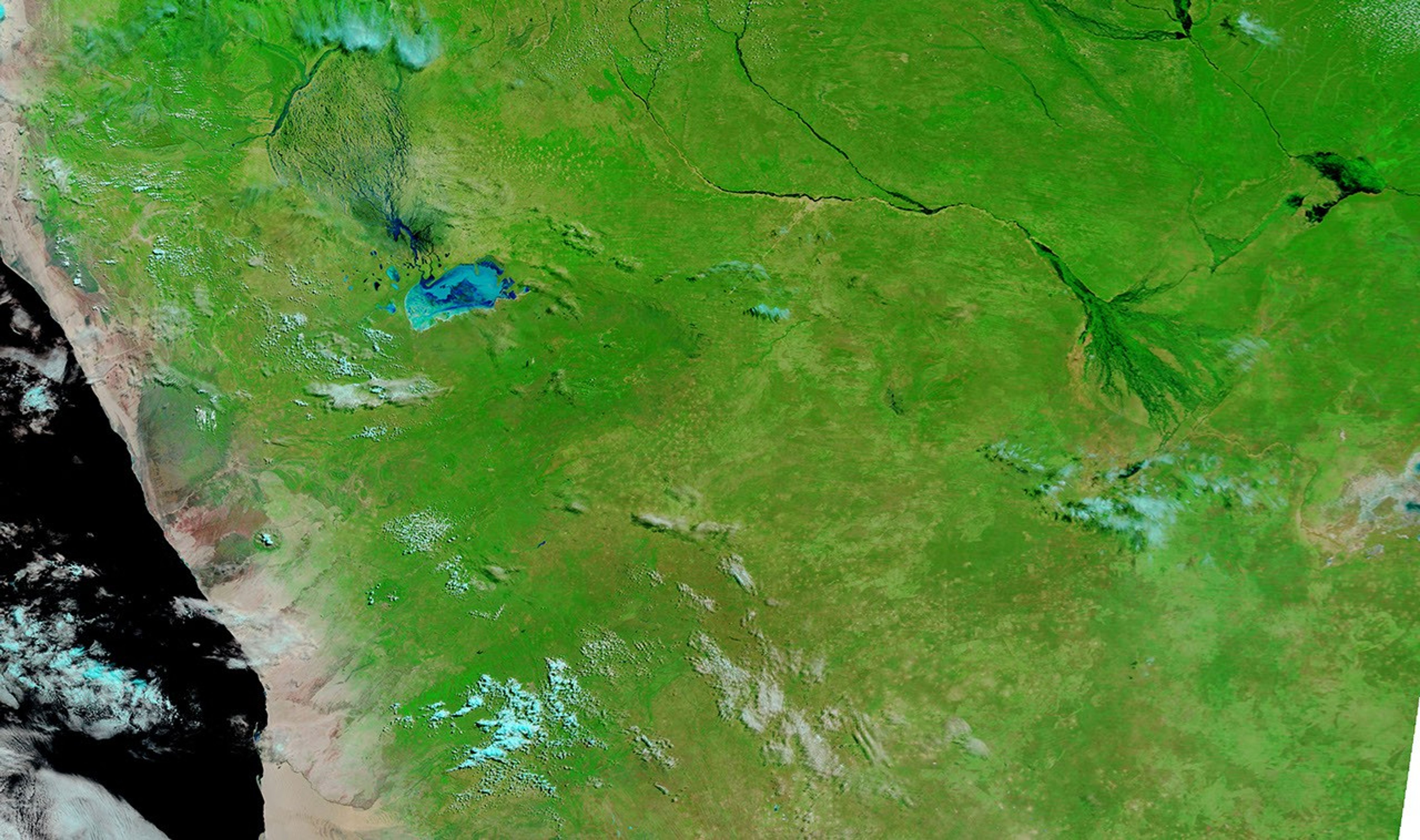 Flooding across Northern Namibia