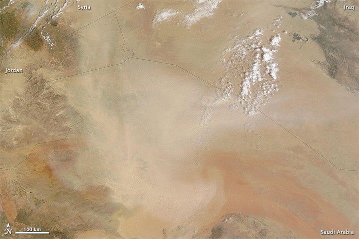 Dust over the Arabian Peninsula