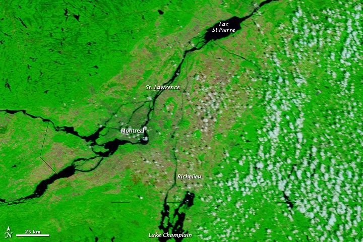 Flooding in Quebec and Northeastern U.S.