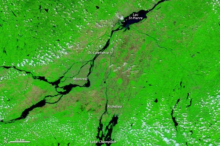 Flooding in Quebec and Northeastern U.S.